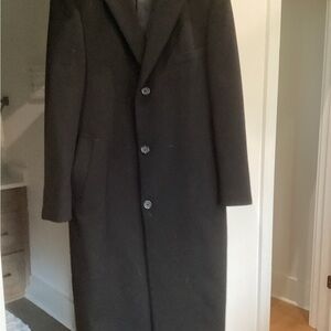 Ralph Lauren Black Trench Coat Classic Design